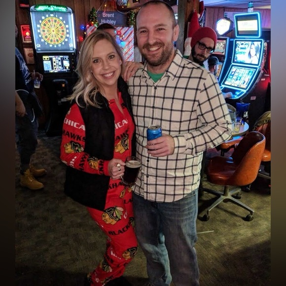 Chicago Blackhawks Fleece Adult Onesie - Picture 8 of 10